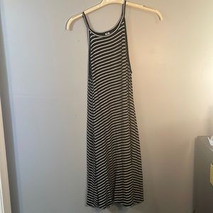 Old navy black and white striped swing dress